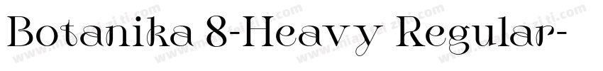 Botanika 8-Heavy Regular字体转换